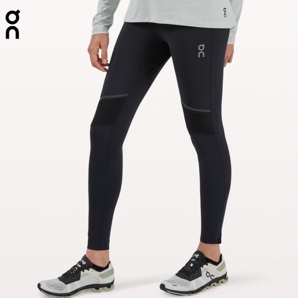ON Running Black Tights Long Size Small